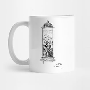 Illuminated Aquarium Vintage Patent Hand Drawing Mug